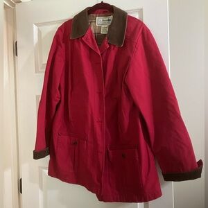 L.L Bean Plaid Interior Winter Coat